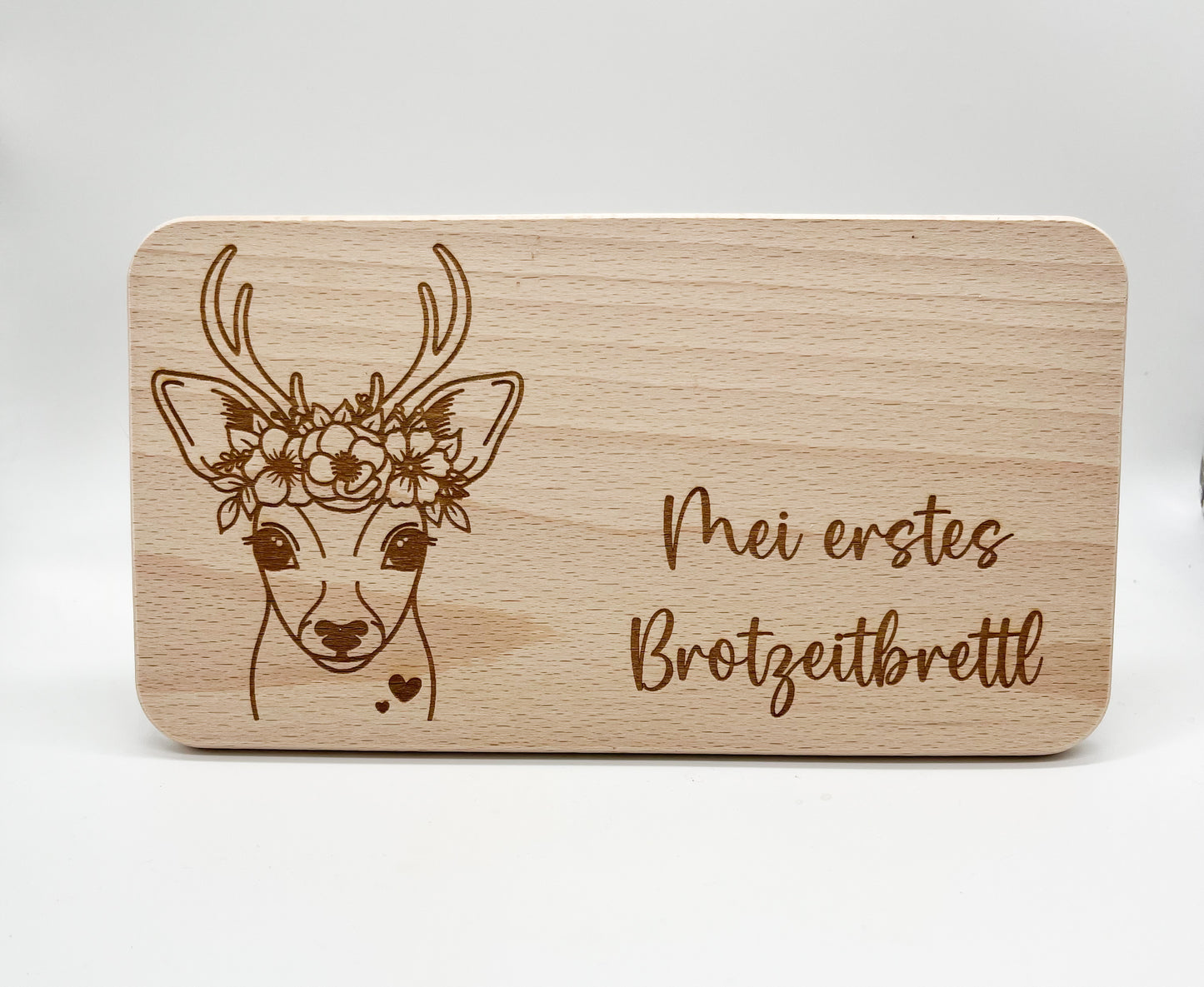 Brotzeitbrettl "erstes Brotzeitbrettl Reh“
