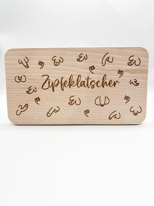 Brotzeitbrettl "Zipfeklatscher"